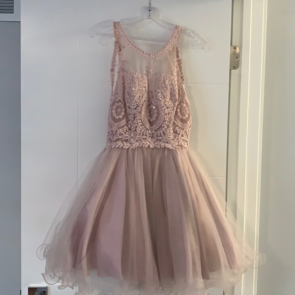 Dancing Queen short dress, Size Small, Dusty pink - Picture 1 of 4